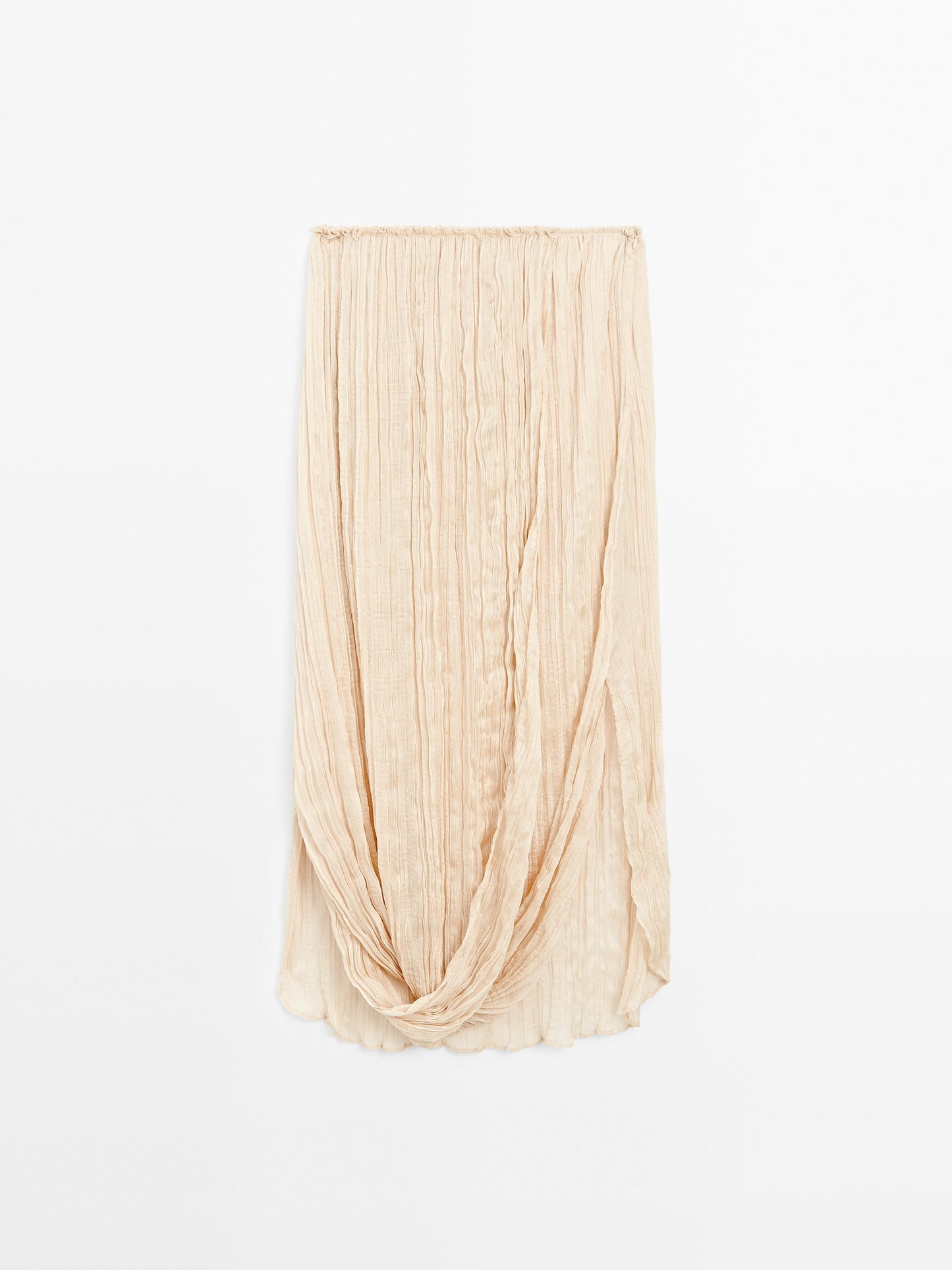 Pleated Skirt Turned-Up Detail