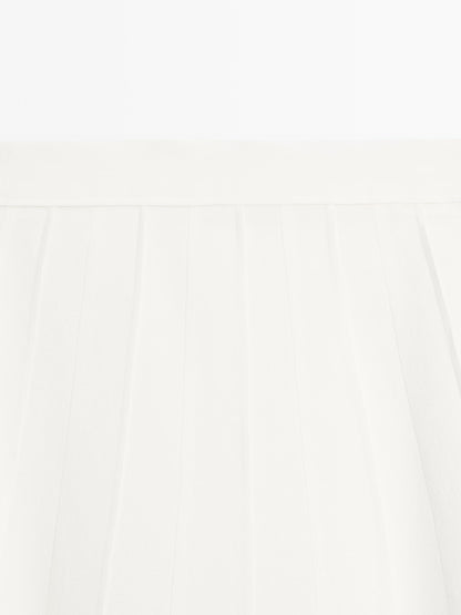 Flared midi skirt with seam details