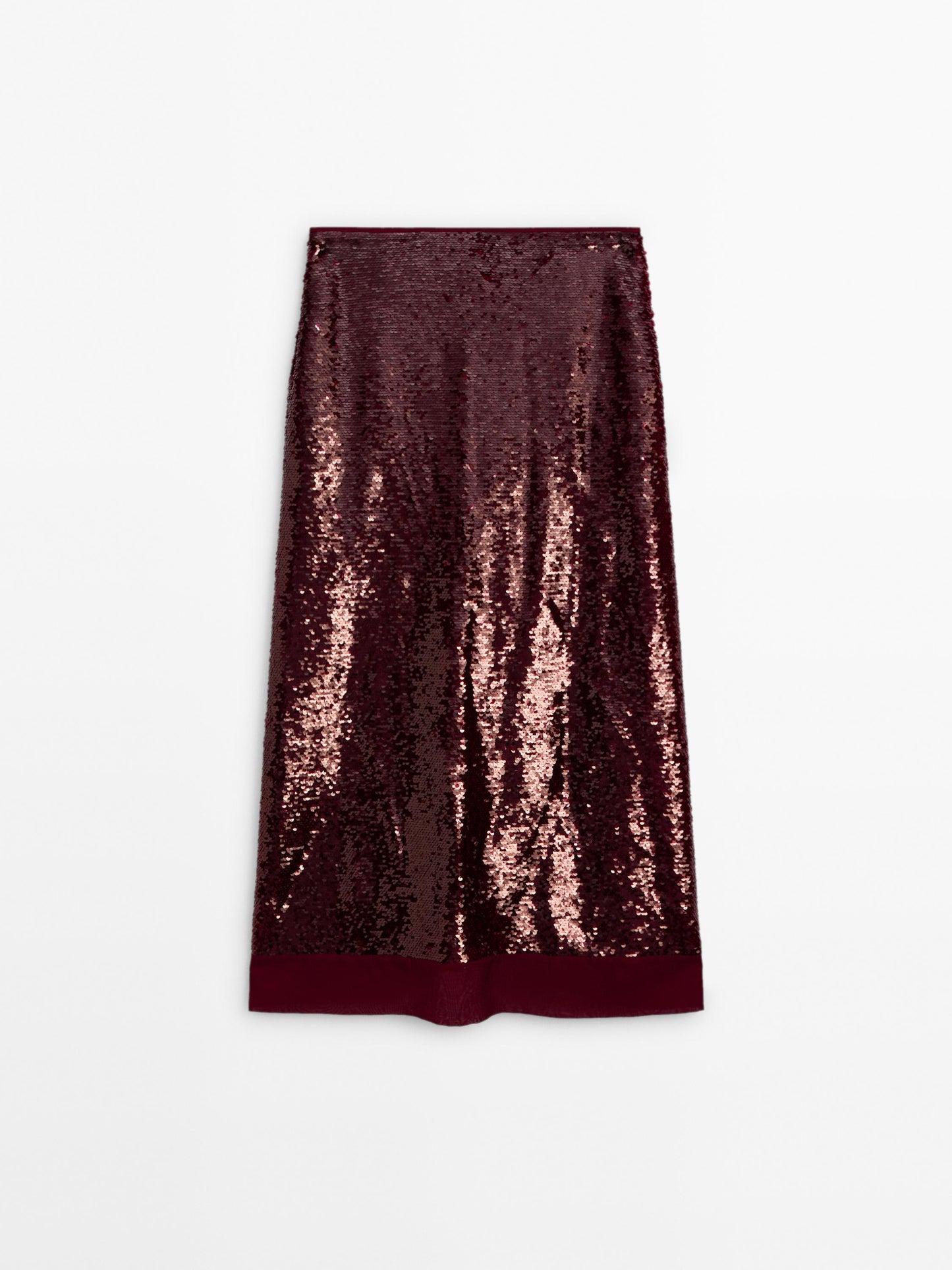 Midi skirt with sequins