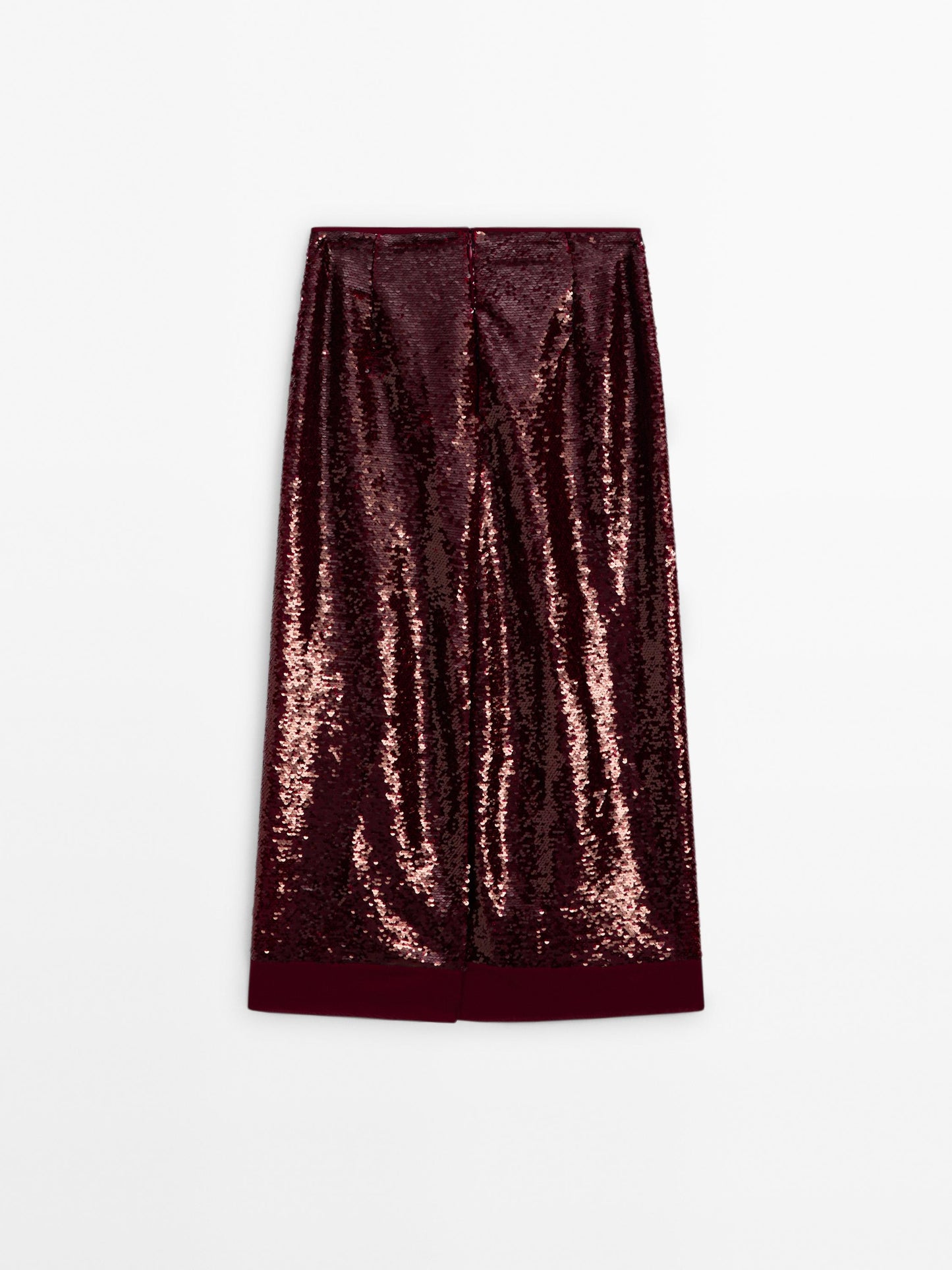 Midi skirt with sequins