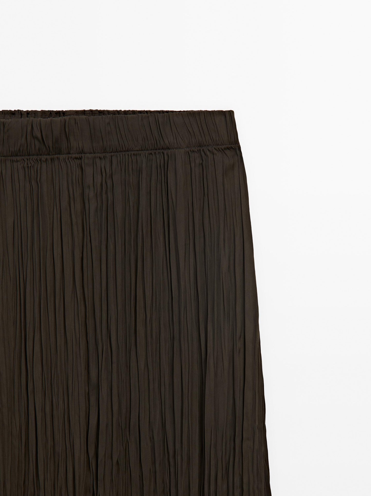 Midi skirt with pleated detail