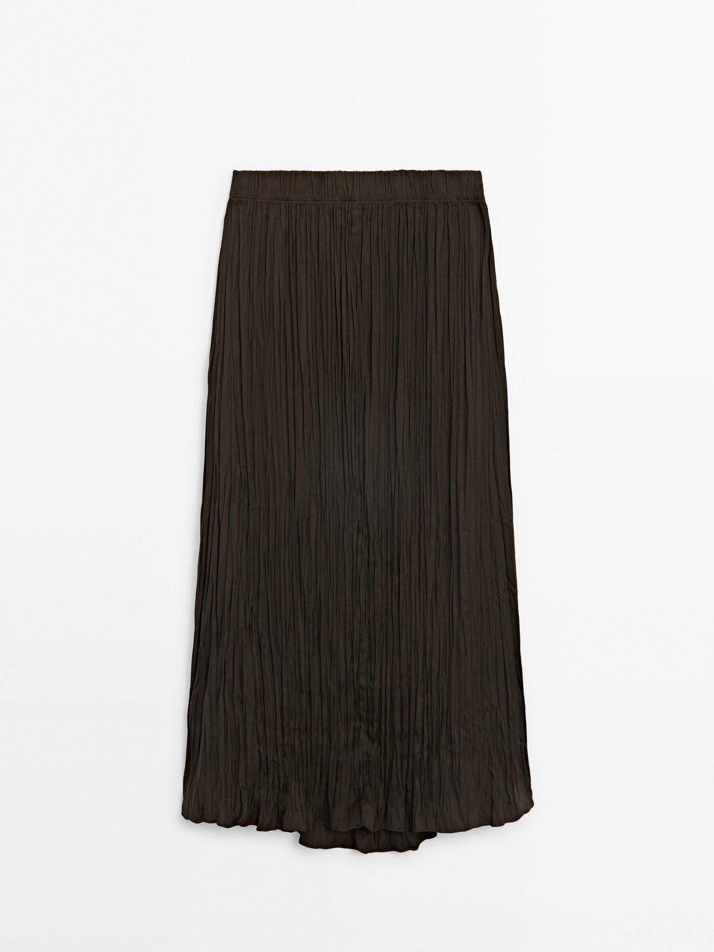 Midi skirt with pleated detail