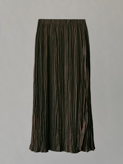 Midi skirt with pleated detail