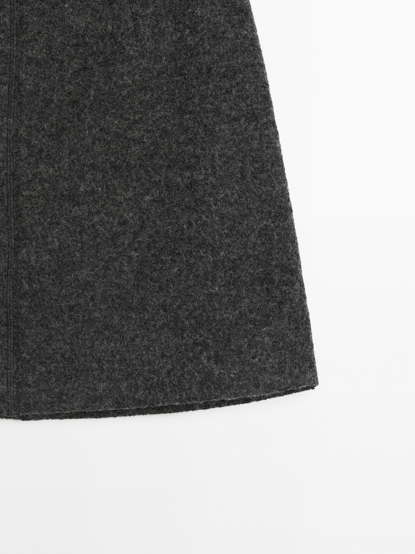 Wool blend mini skirt