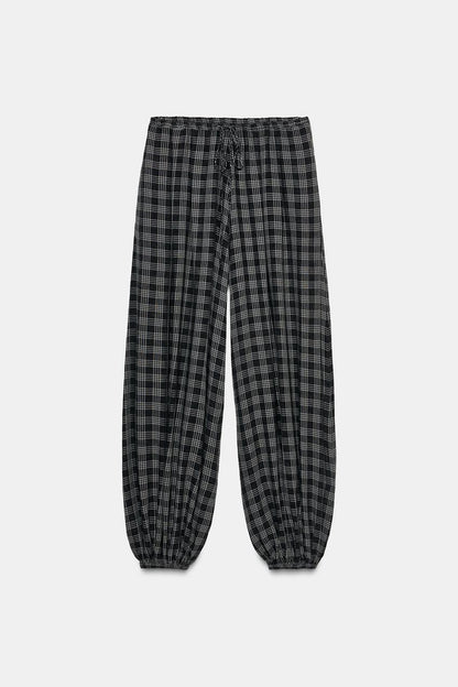 Zw Collection Checked Bloomer Trousers