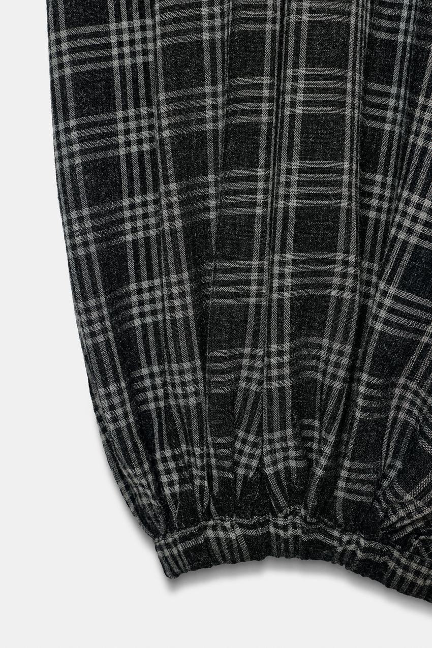 Zw Collection Checked Bloomer Trousers