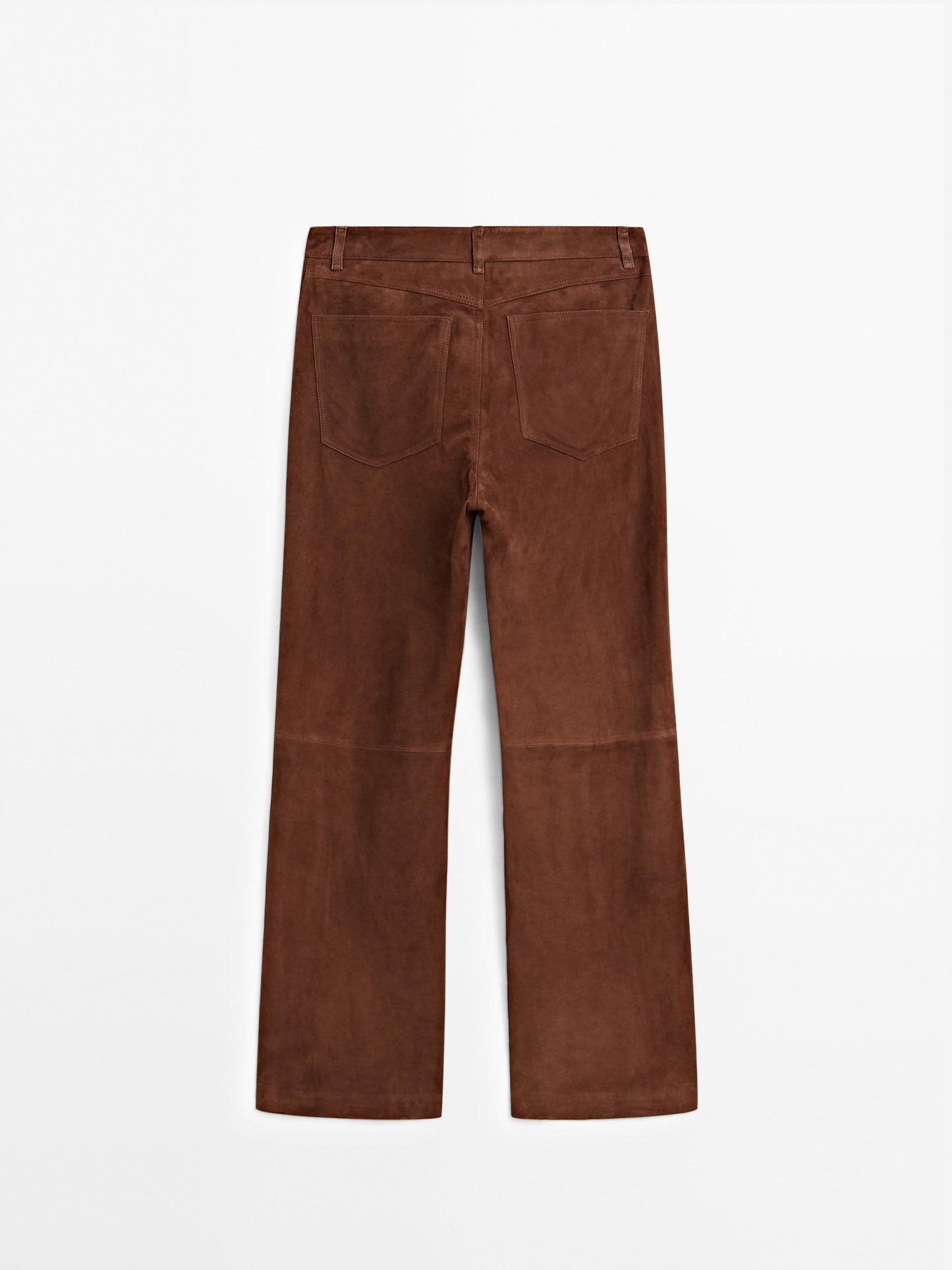 Suede leather trousers