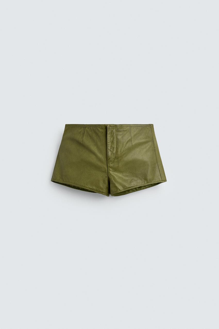 Leather Shorts Harry Lambert for Zara x Disney