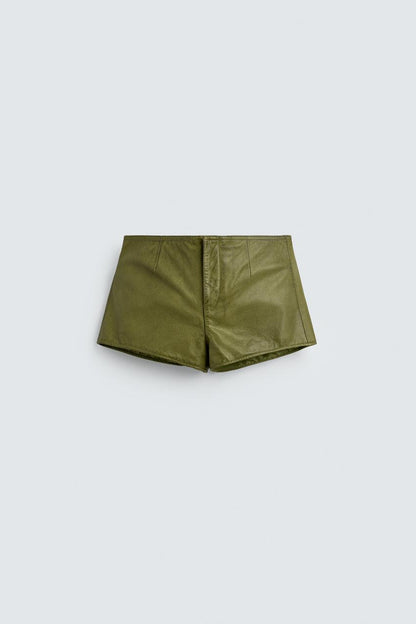Leather Shorts Harry Lambert for Zara x Disney