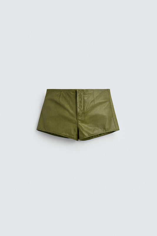 Leather Shorts Harry Lambert for Zara x Disney