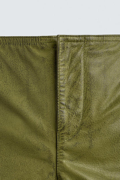 Leather Shorts Harry Lambert for Zara x Disney