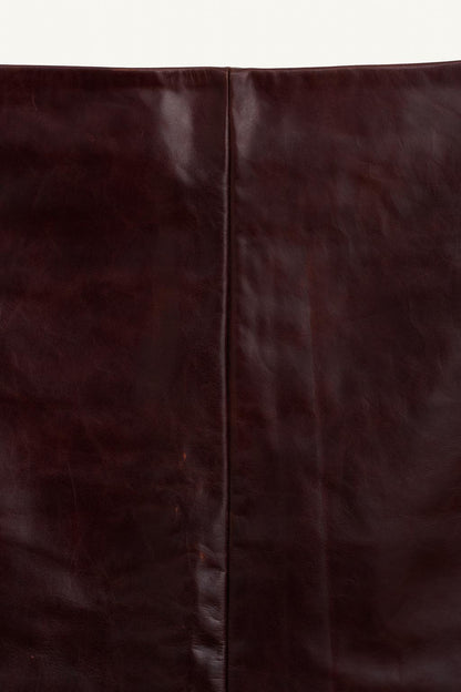 Limited Edition 100% Leather Straight Skirt