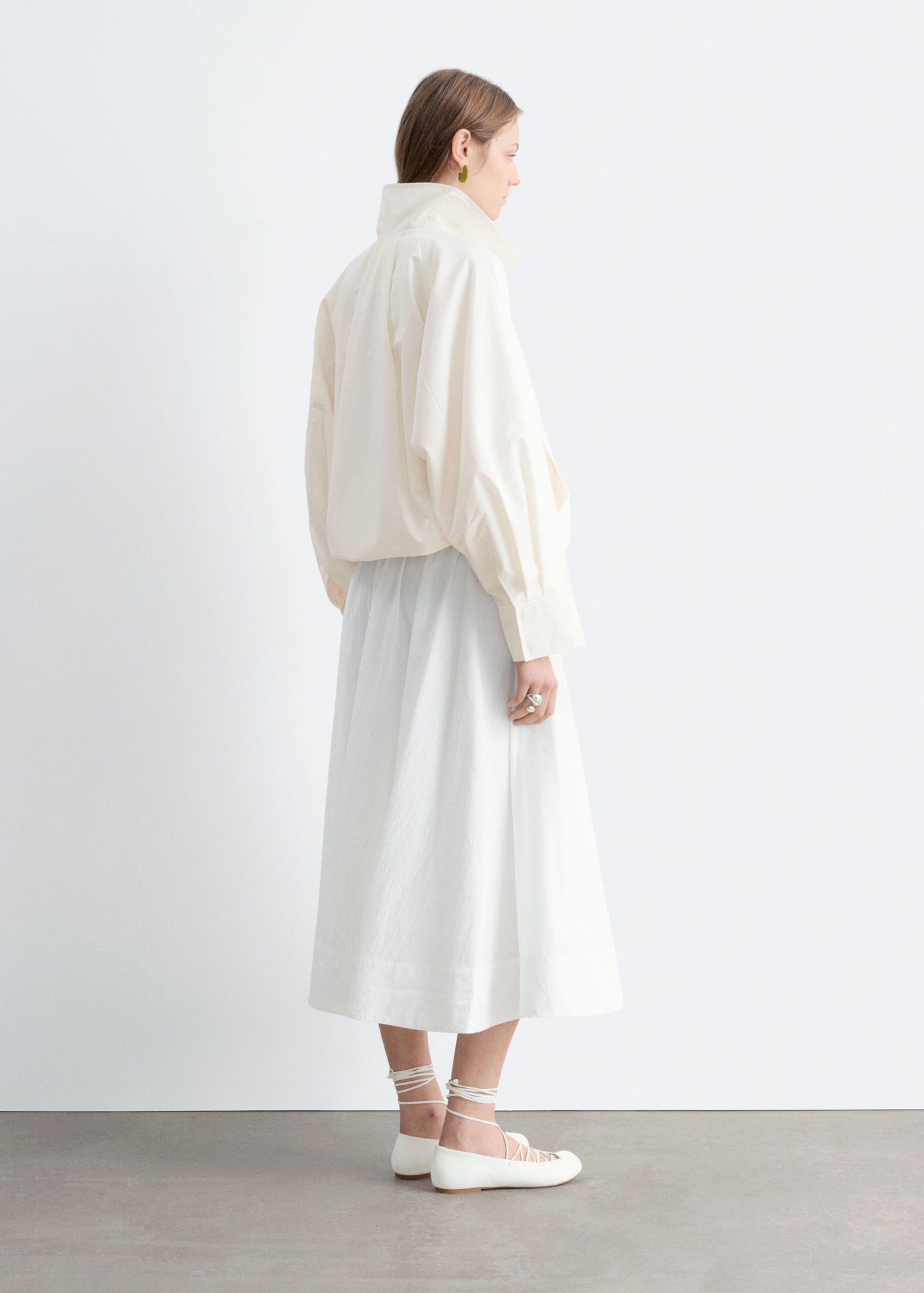 Zip-Up Twill Jacket