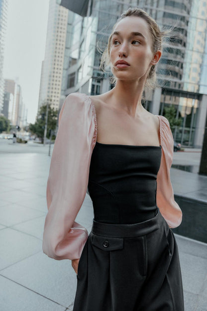 Contrast Stretch Bodysuit