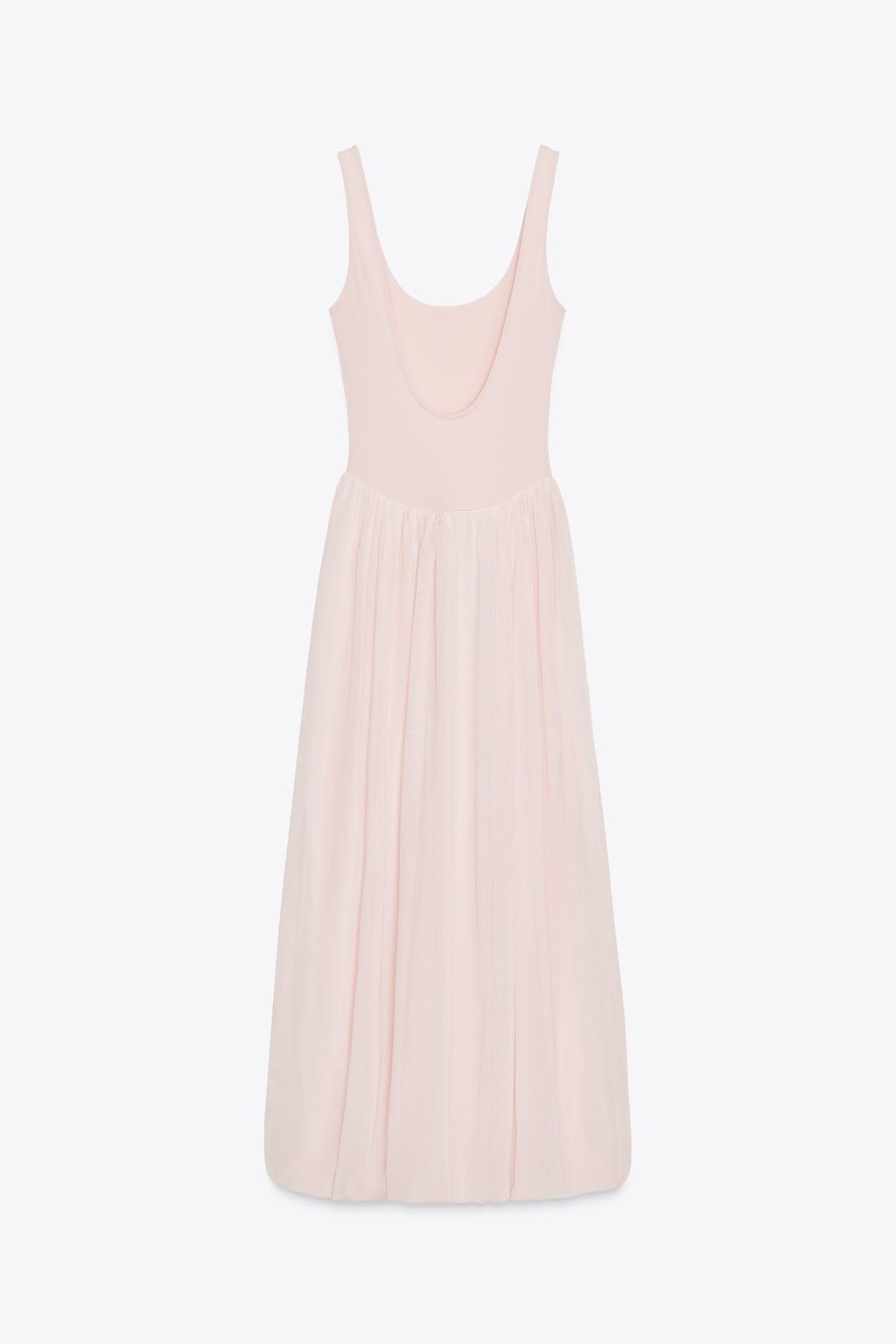 Contrast Tulle Dress