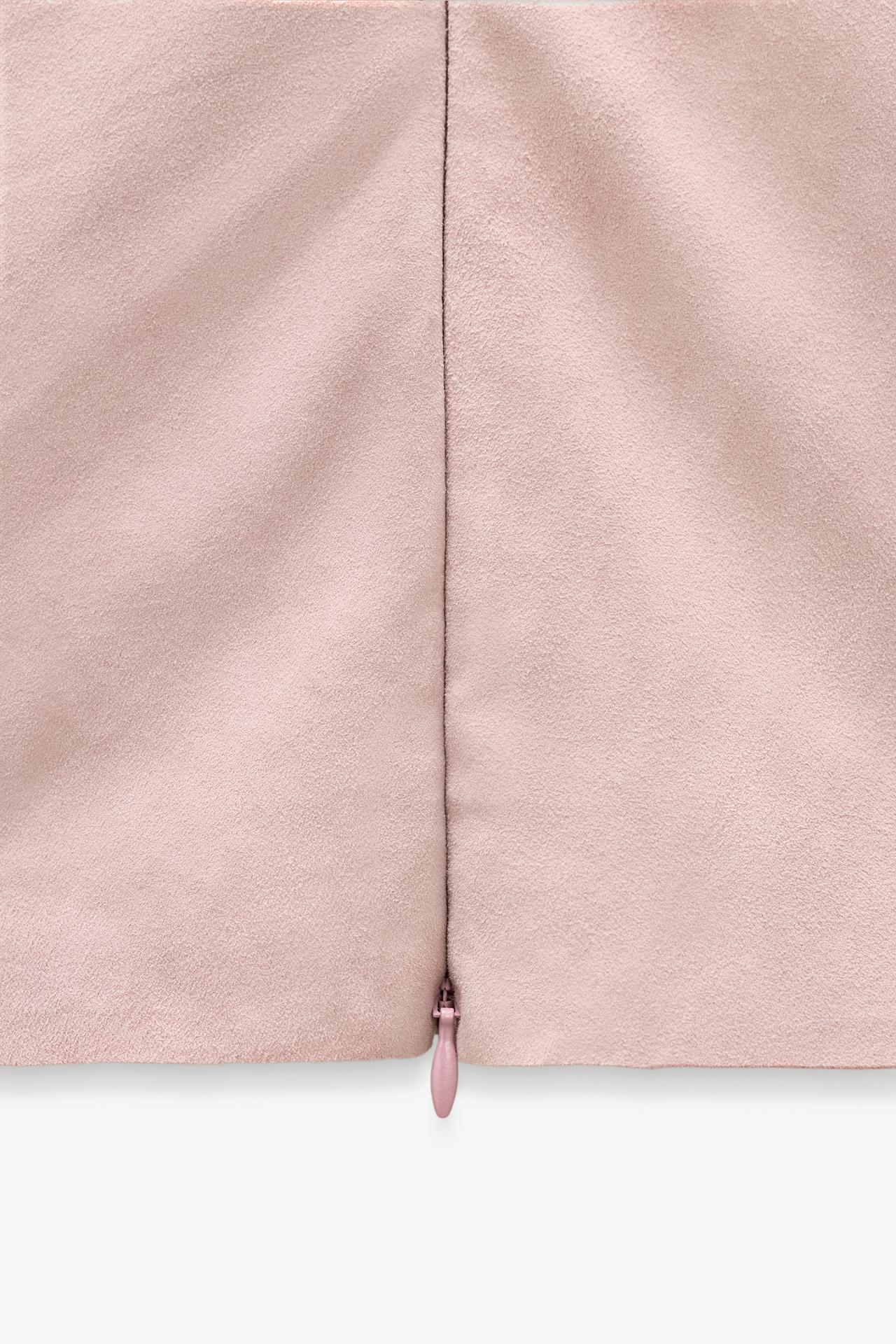 Limited Edition Draped Suede Leather Top