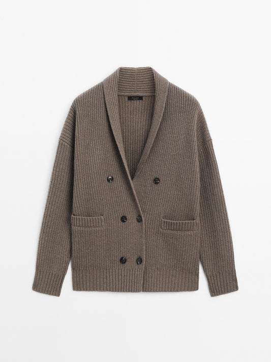 Double-breasted cardigan