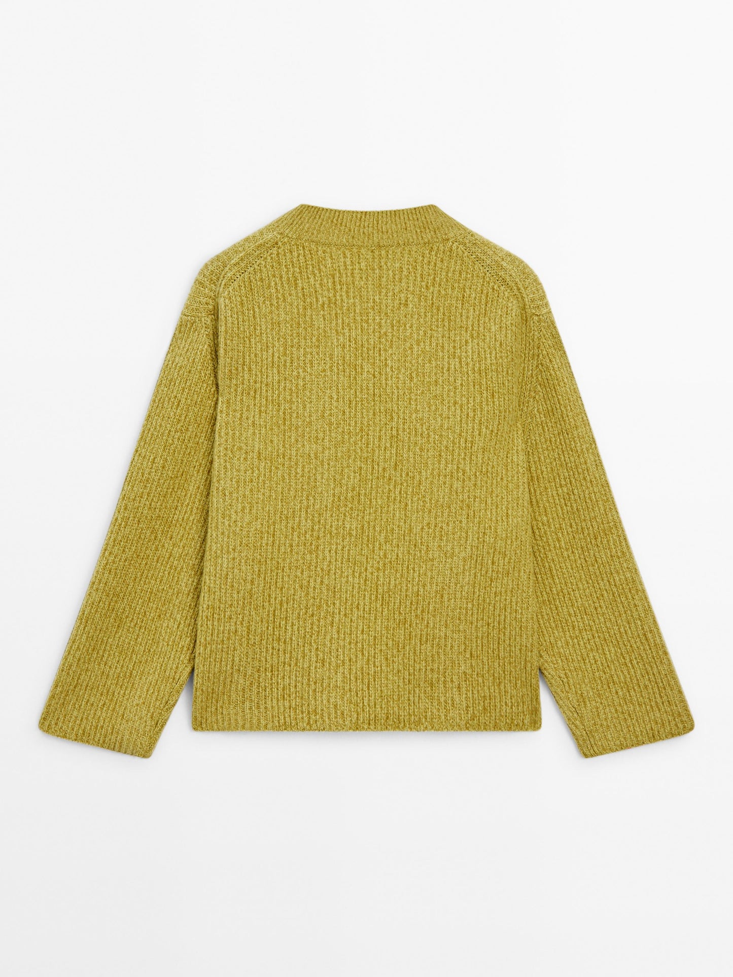 Sweater with wide V-neck
