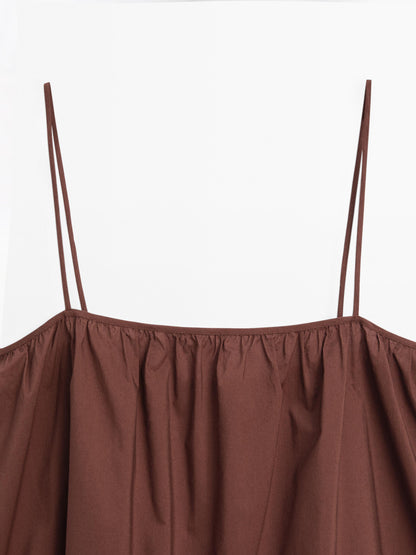 Short strappy top with ribbon details