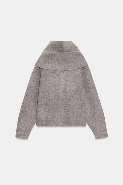 Cardigan With Scarf Detail