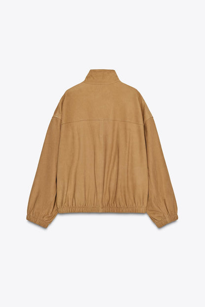 ZW COLLECTION Limited Edition Leather Bomber Jacket