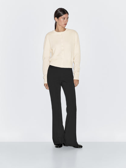 Wool blend knit cardigan
