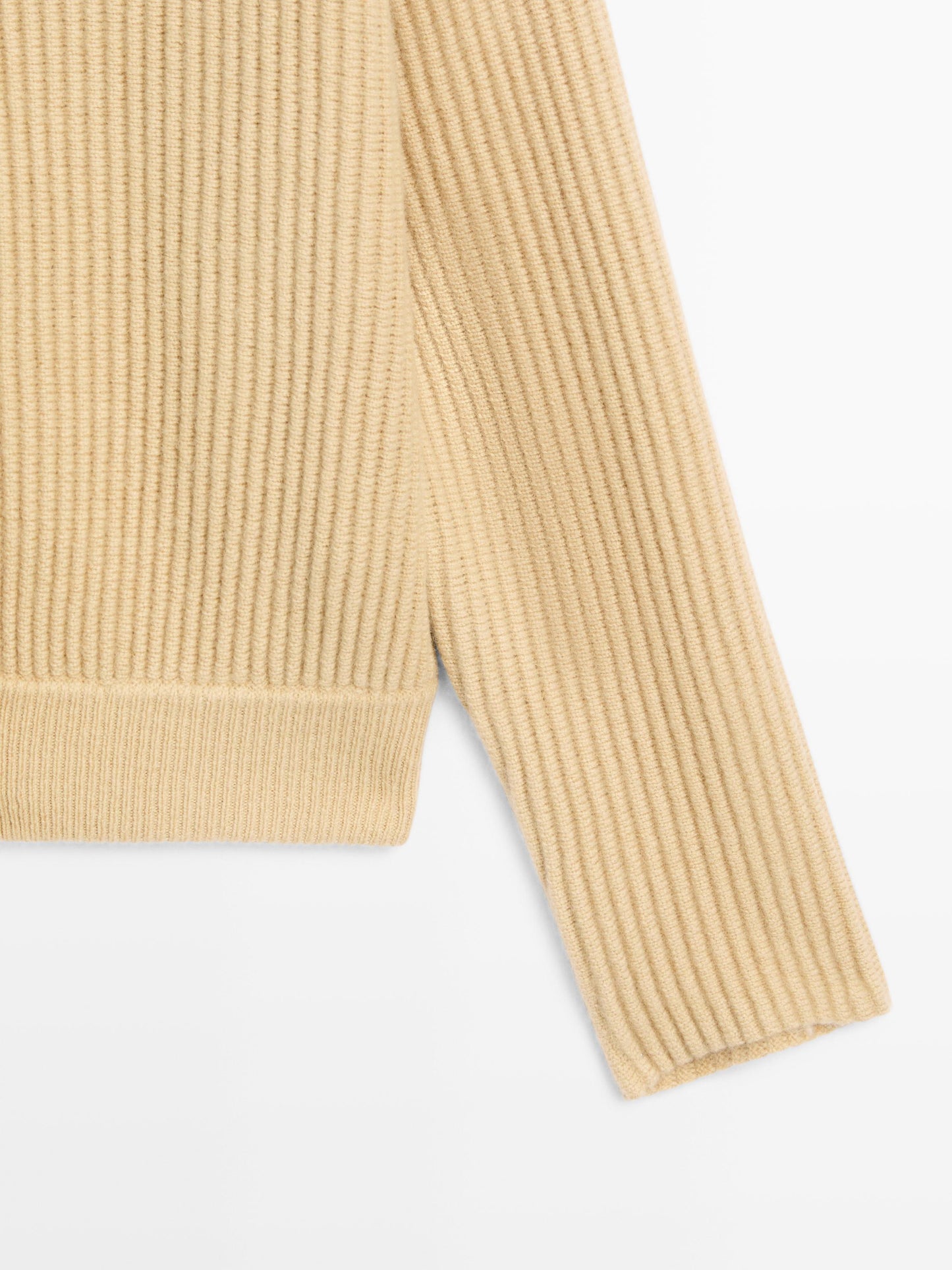100% wool turtleneck cardigan
