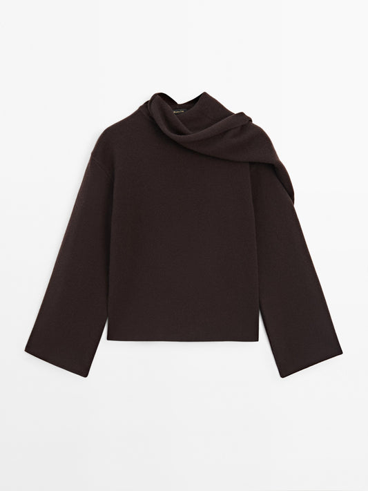 100% wool cape sweater