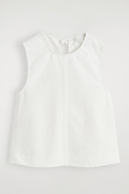 Sleeveless Denim Top