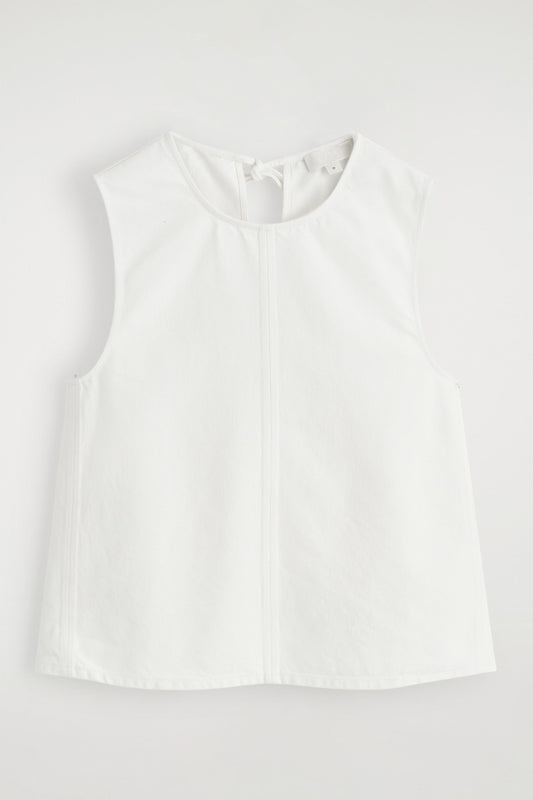 Sleeveless Denim Top