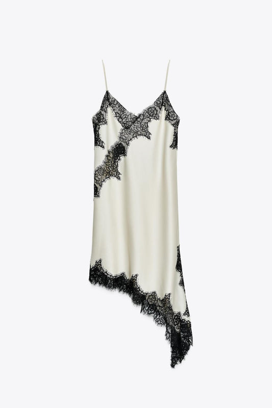Asymmetric Lace Dress ZW COLLECTION