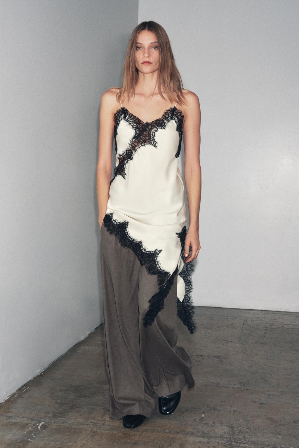 Asymmetric Lace Dress ZW COLLECTION