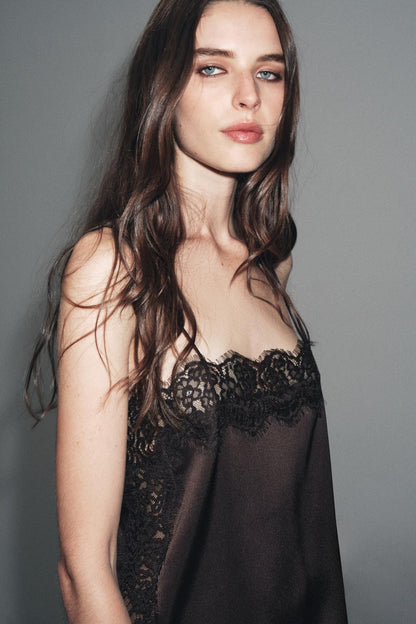 ZW COLLECTION Satin Lace Top