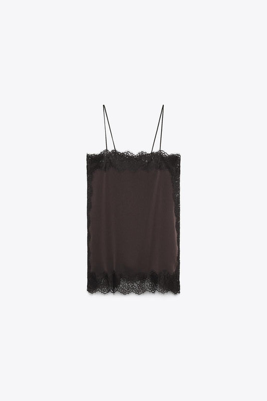 ZW COLLECTION Satin Lace Top