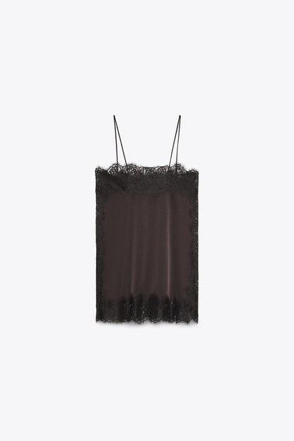 ZW COLLECTION Satin Lace Top