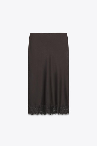ZW COLLECTION Satin Lace Skirt