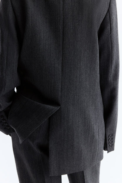 Double-breasted wool blazer