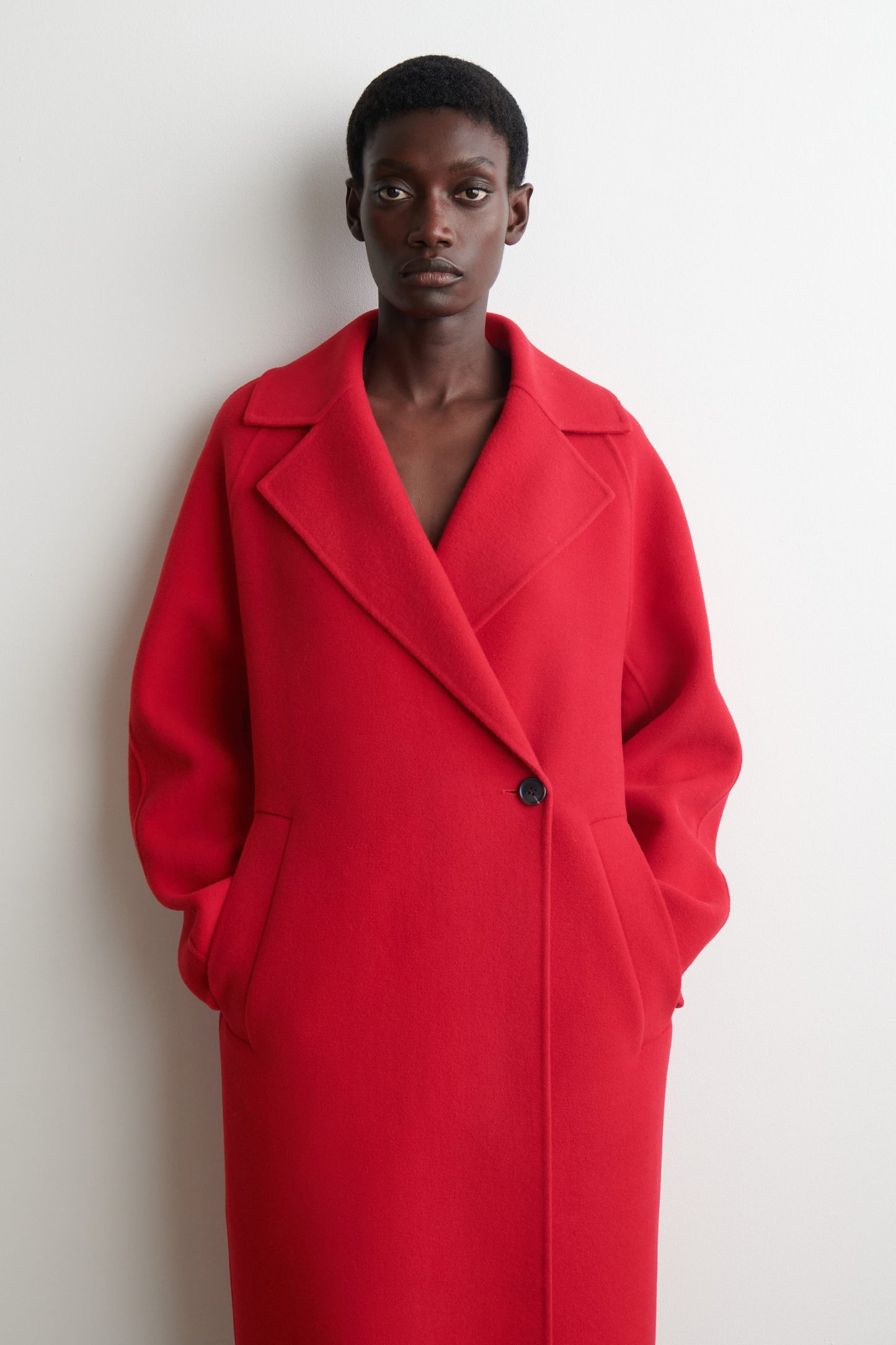 Oversized Double-Breasted Wool Coat