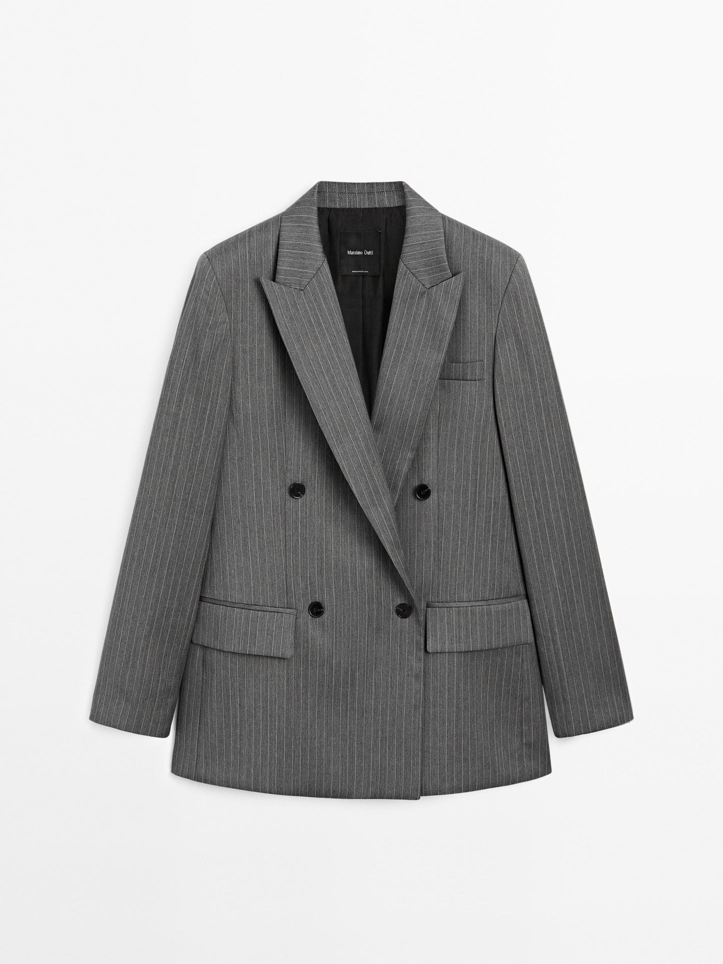 100% wool pinstripe blazer