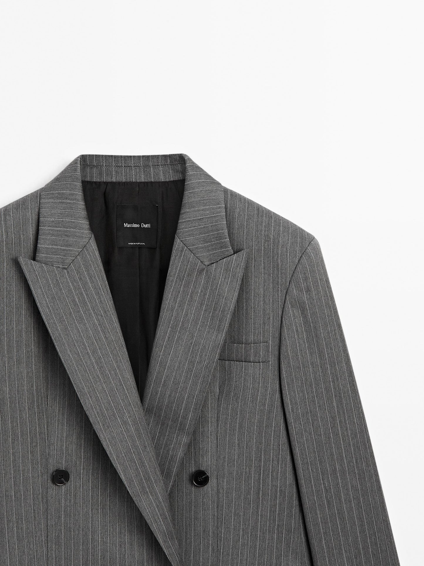 100% wool pinstripe blazer