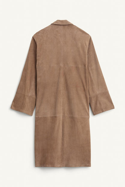 100% Suede Leather Coat Limited Edition