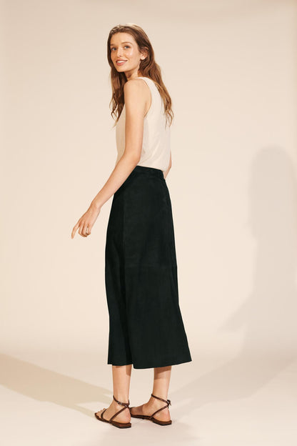 Limited Edition Minimal Suede Leather Skirt