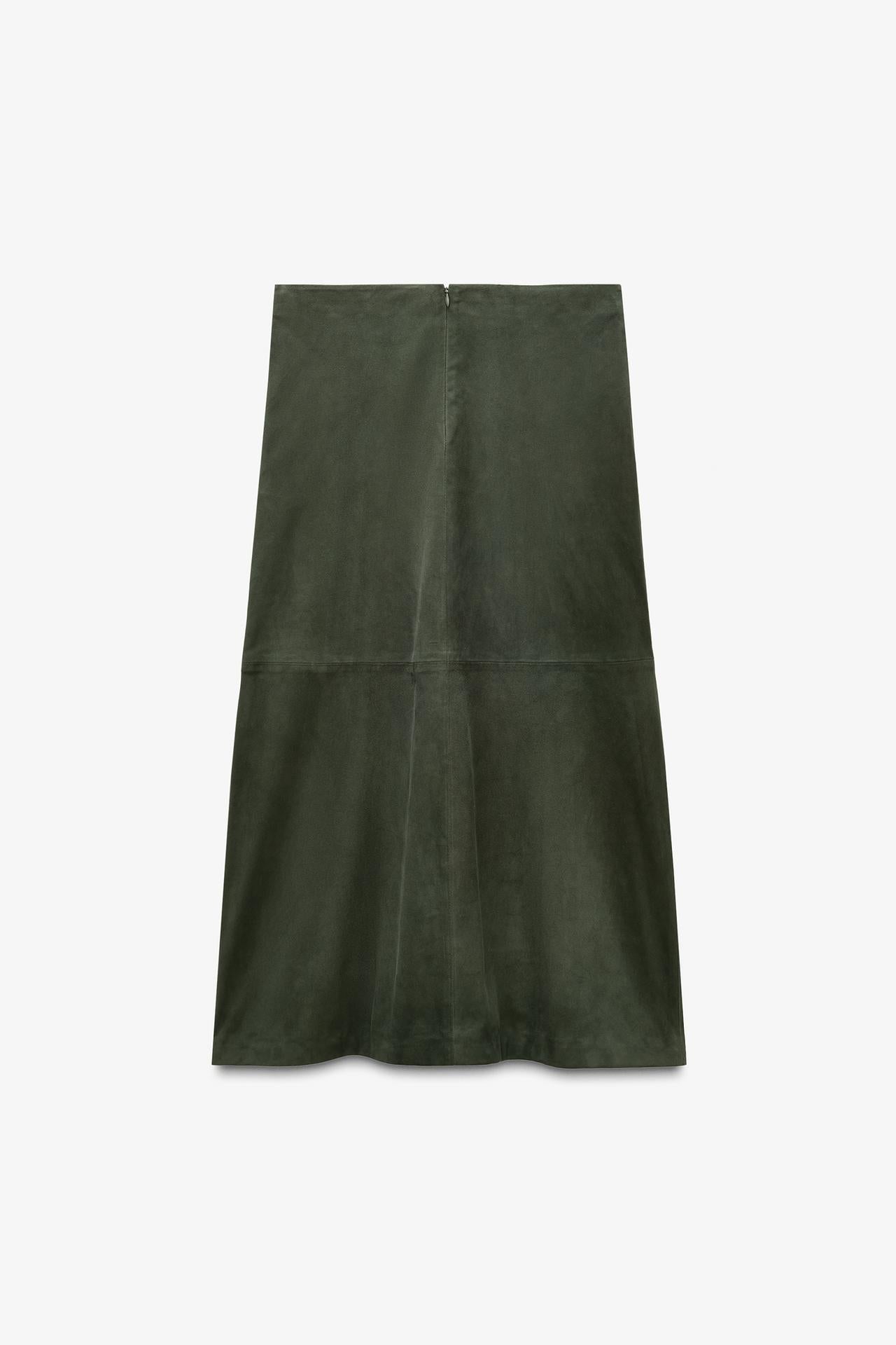 Limited Edition Minimal Suede Leather Skirt
