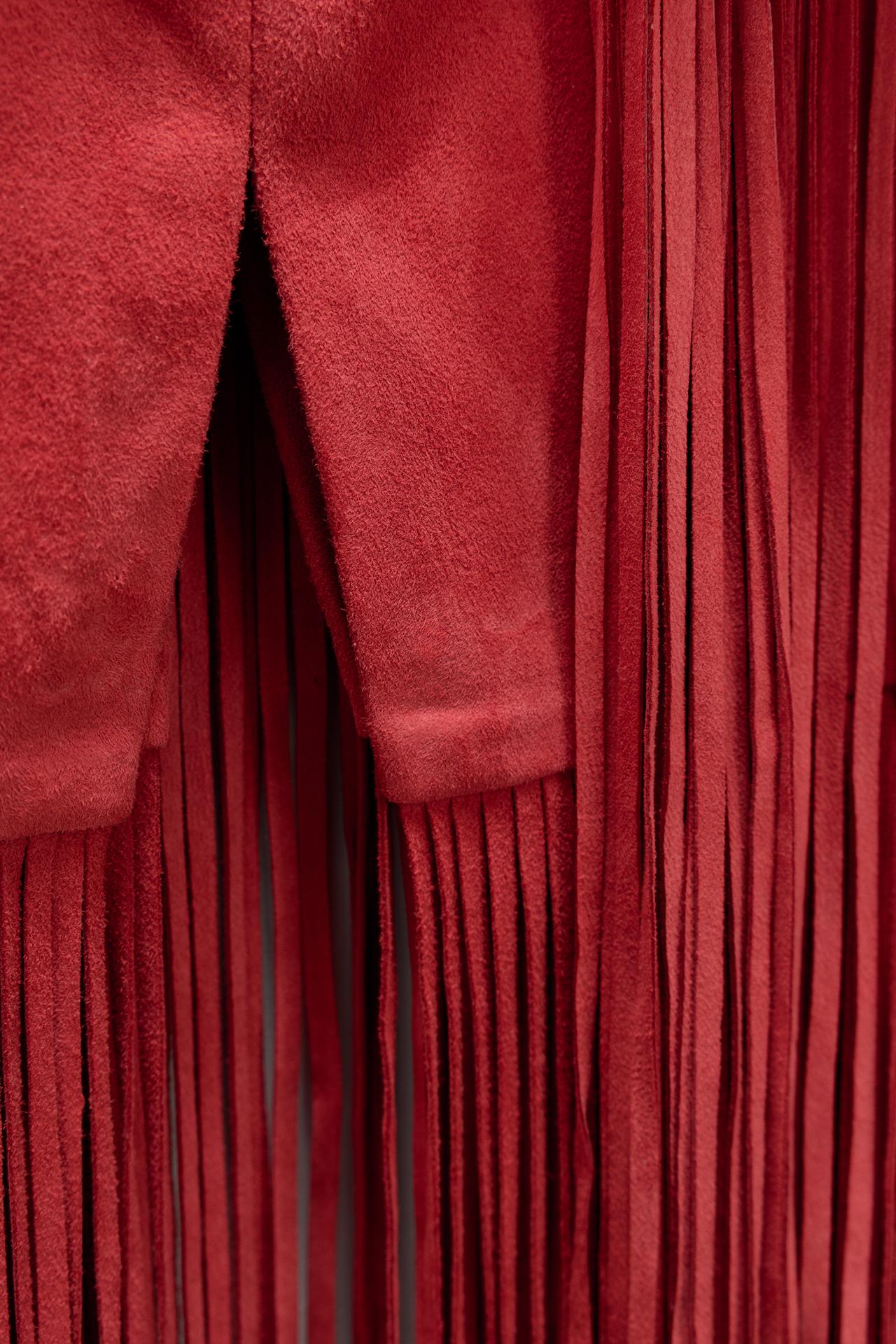 Limited Edition Suede Leather Fringe Skirt