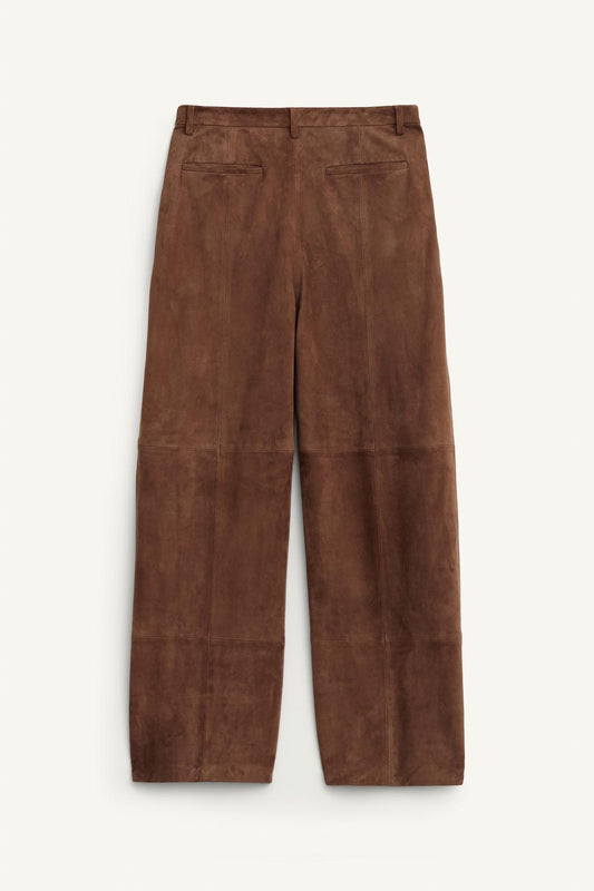100% Suede Darted Trousers Limited Edition