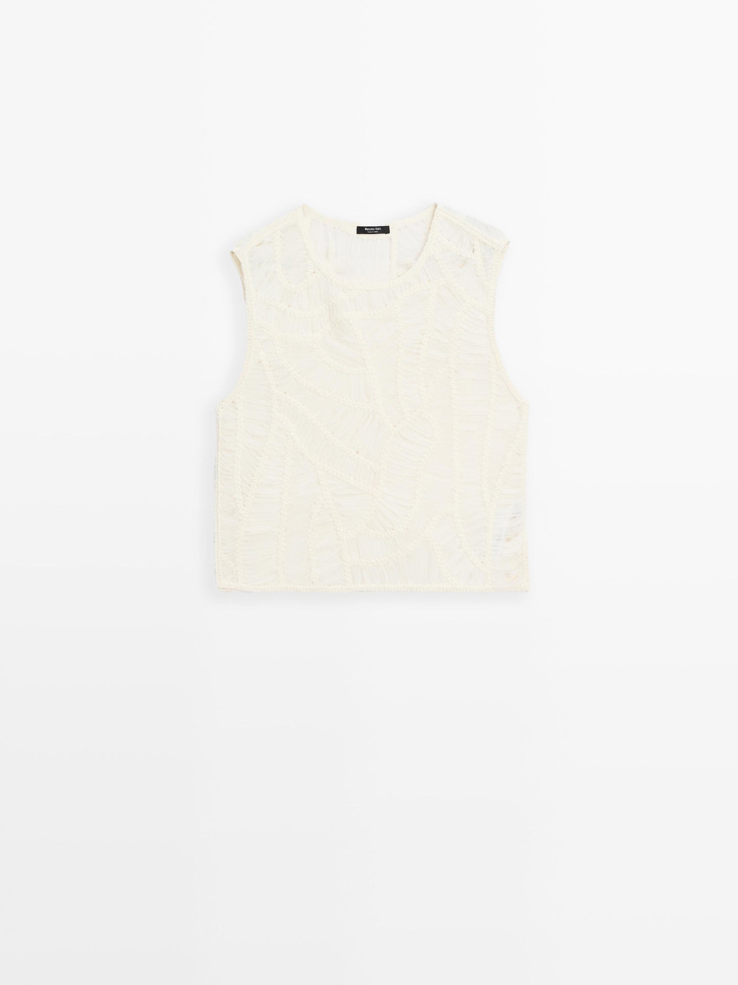 Openwork crochet top