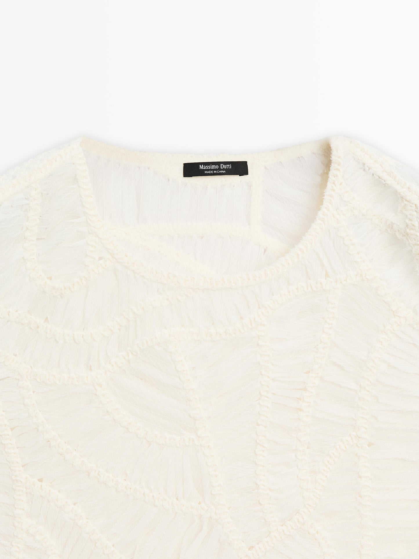 Openwork crochet top