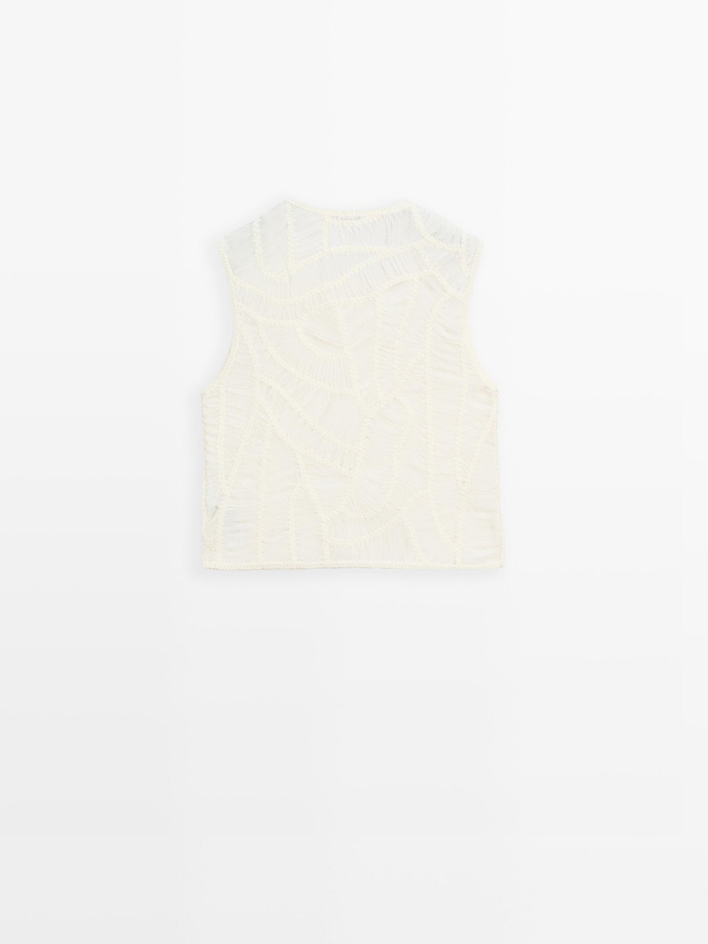 Openwork crochet top