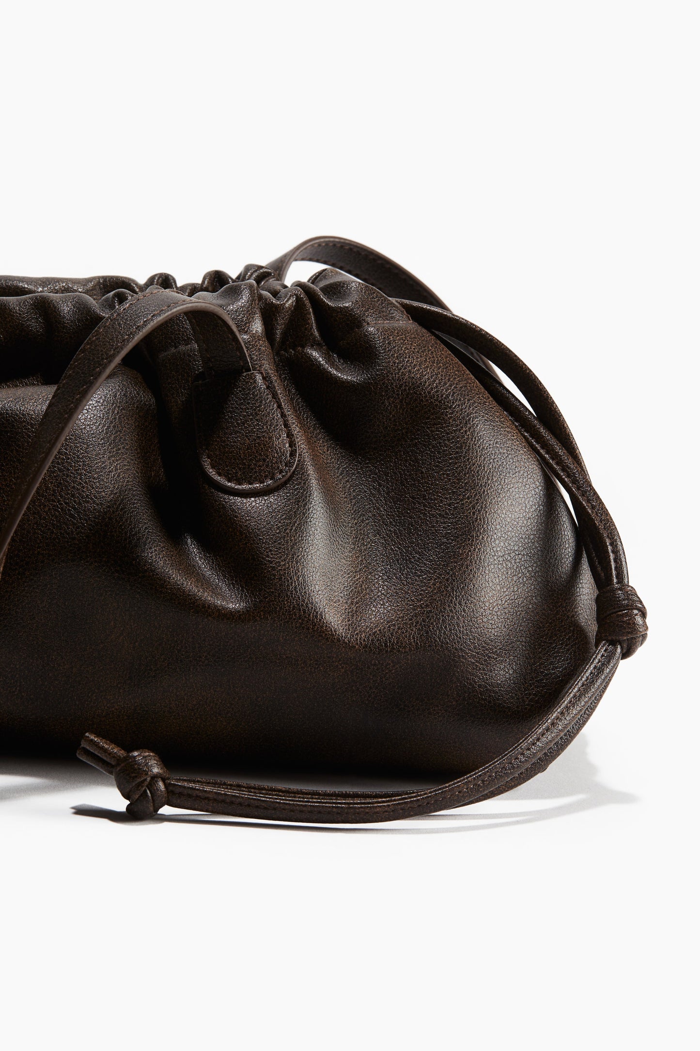 Drawstring-detail shoulder bag