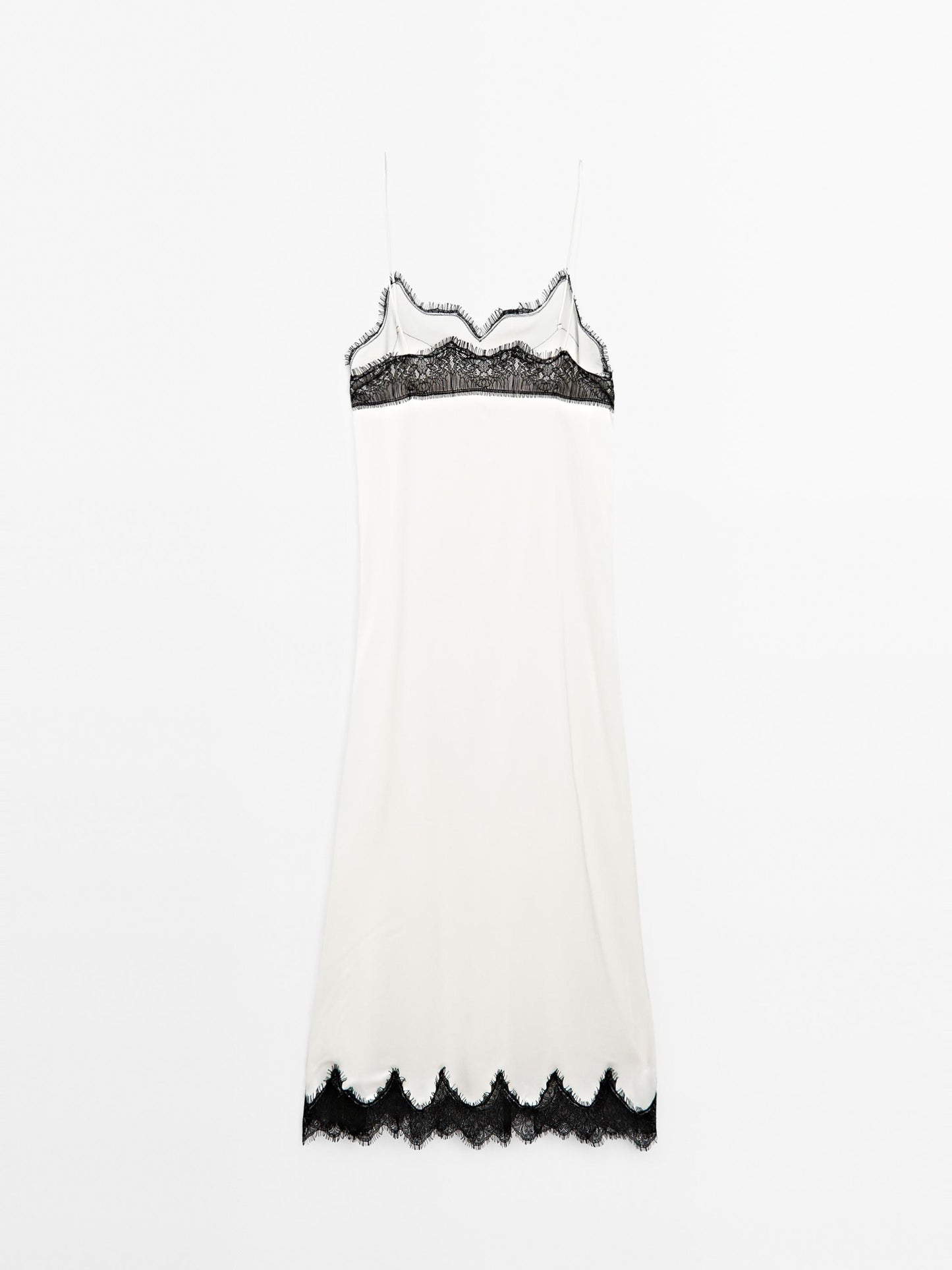 Long contrast camisole dress